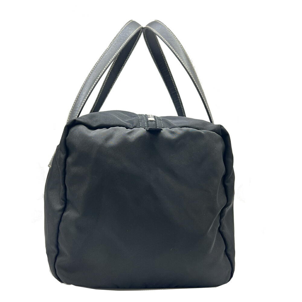 PRADA Boston Bag Black Handbag Shoulder One Shoulder Hobo Travel